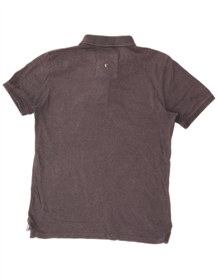 Polo Homme Fat Face Coton Rayé Gris Moyen