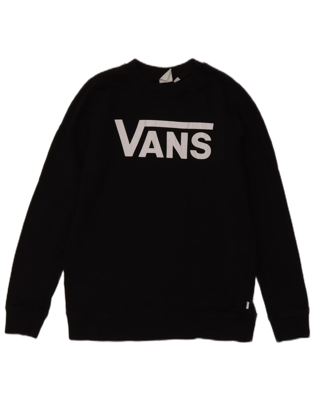 Vans Sweat-shirt graphique pour femme UK 10 Petit coton noir