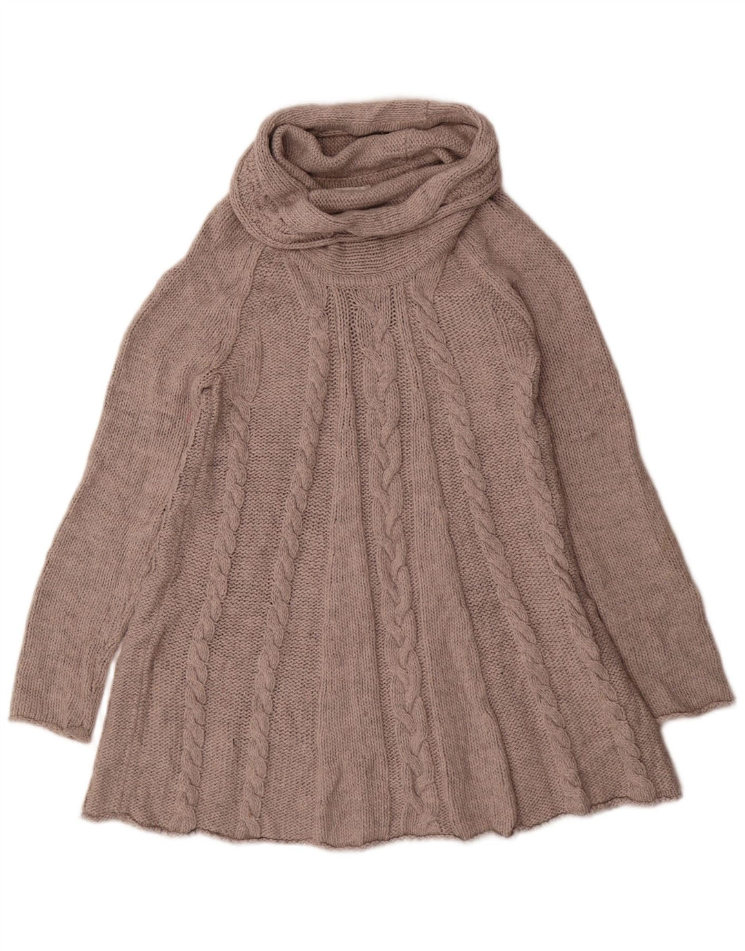 Marks & Spencer Pull col roulé pour femme UK 10 Petit Gris Acrylique