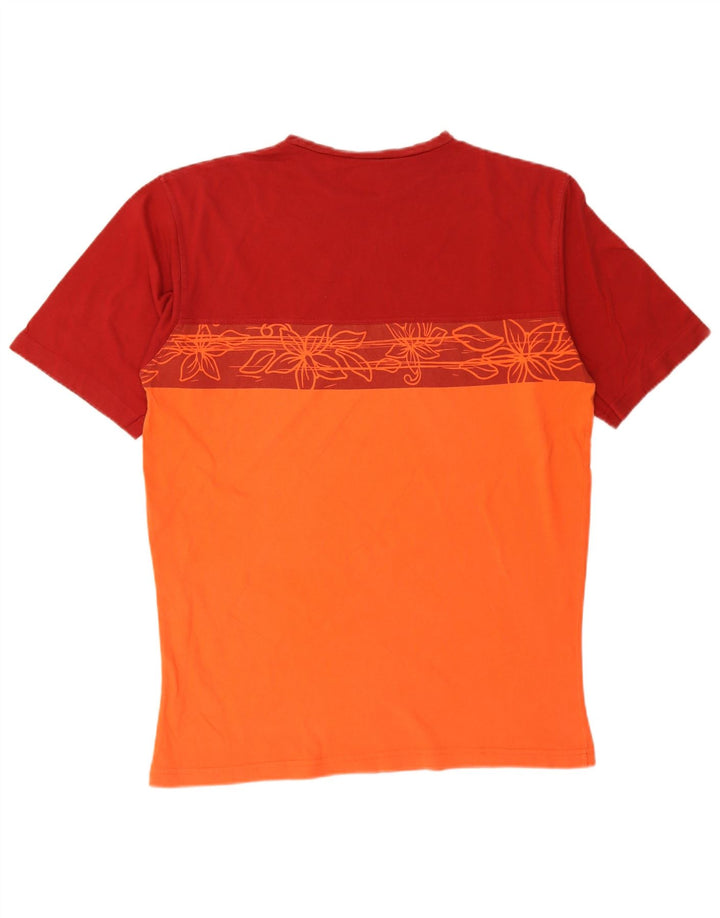 Asics T-shirt graphique pour hommes, grand, orange, colour block