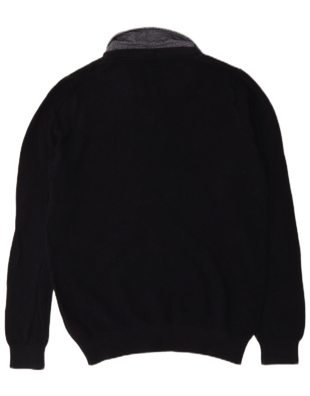 Marks & Spencer Pull à col polo coupe classique pour homme, petit, bleu marine