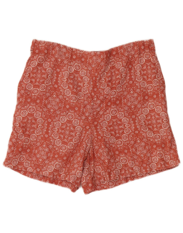 Fat Face Short taille haute pour femme UK 12 Medium W30 Rouge Paisley Lin