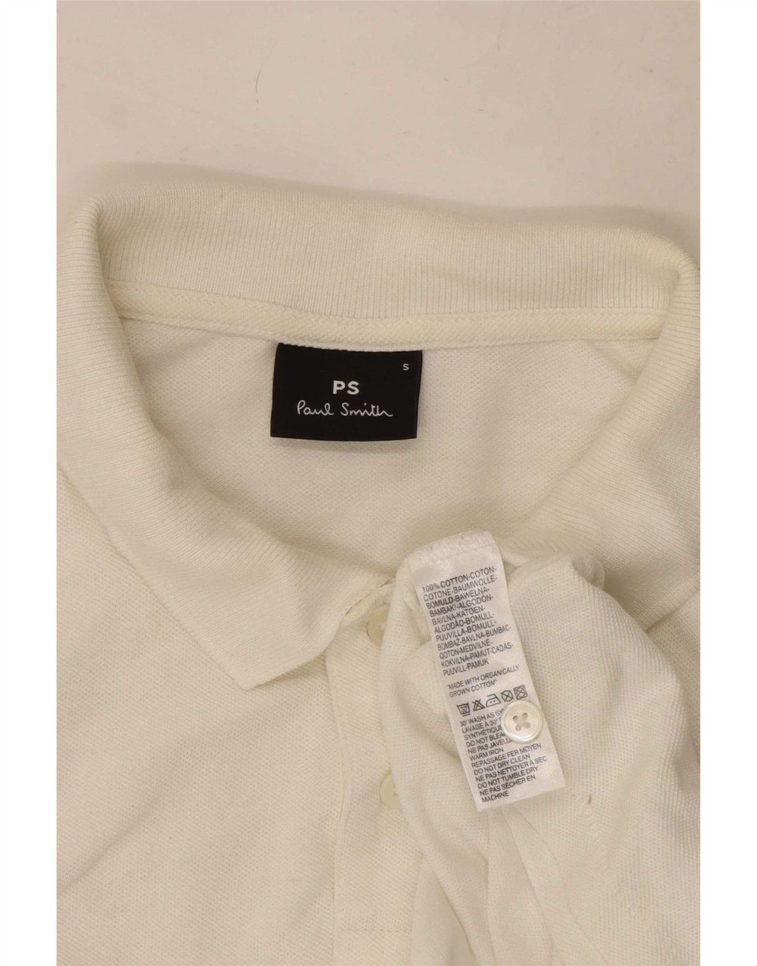 Paul Smith Polo Homme Petit Blanc Coton