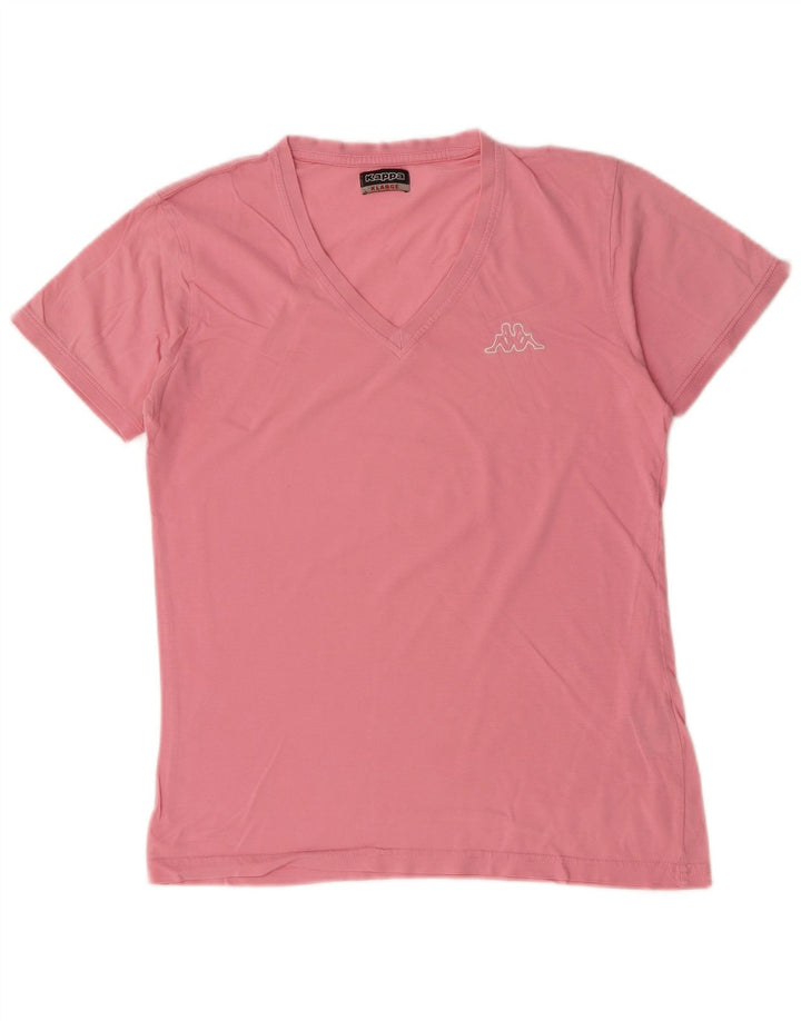 KAPPA T-Shirt Femme Top UK 18 XL Rose Coton