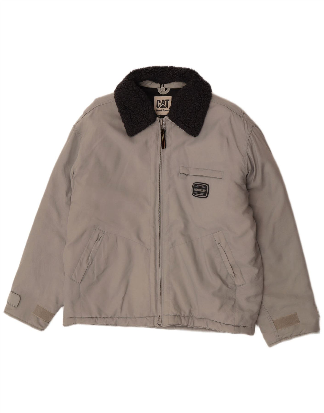 Caterpillar Veste coupe-vent pour homme UK 38 Gris moyen Colourblock
