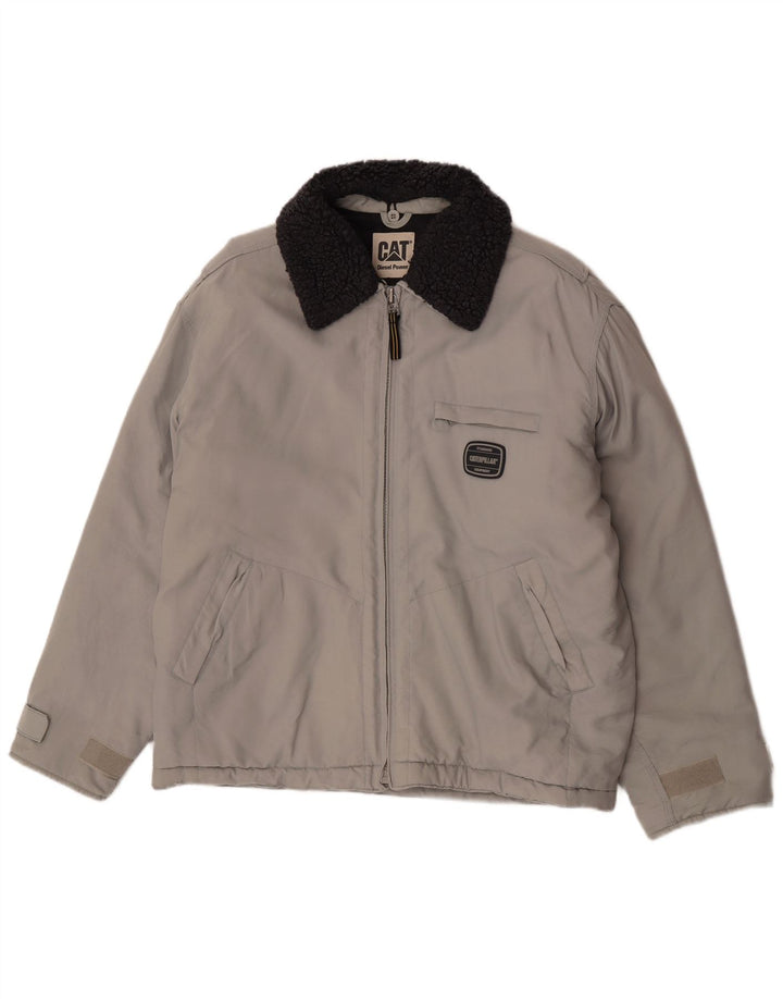 Caterpillar Veste coupe-vent pour homme UK 38 Gris moyen Colourblock