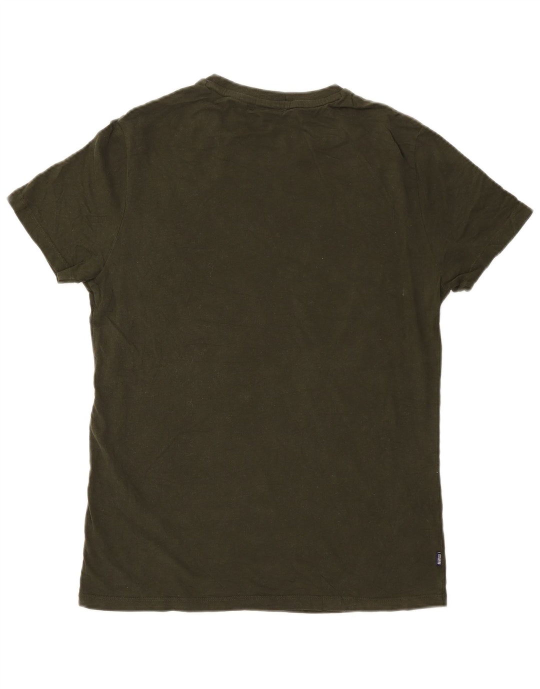 Superdry T-Shirt Homme Vert Moyen Coton