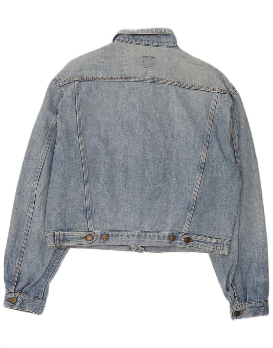 Stefanel Veste en Jean Femme UK 18 XL Bleu Coton