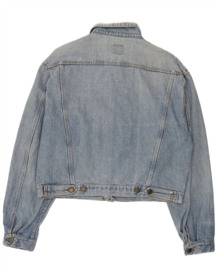 Stefanel Veste en Jean Femme UK 18 XL Bleu Coton