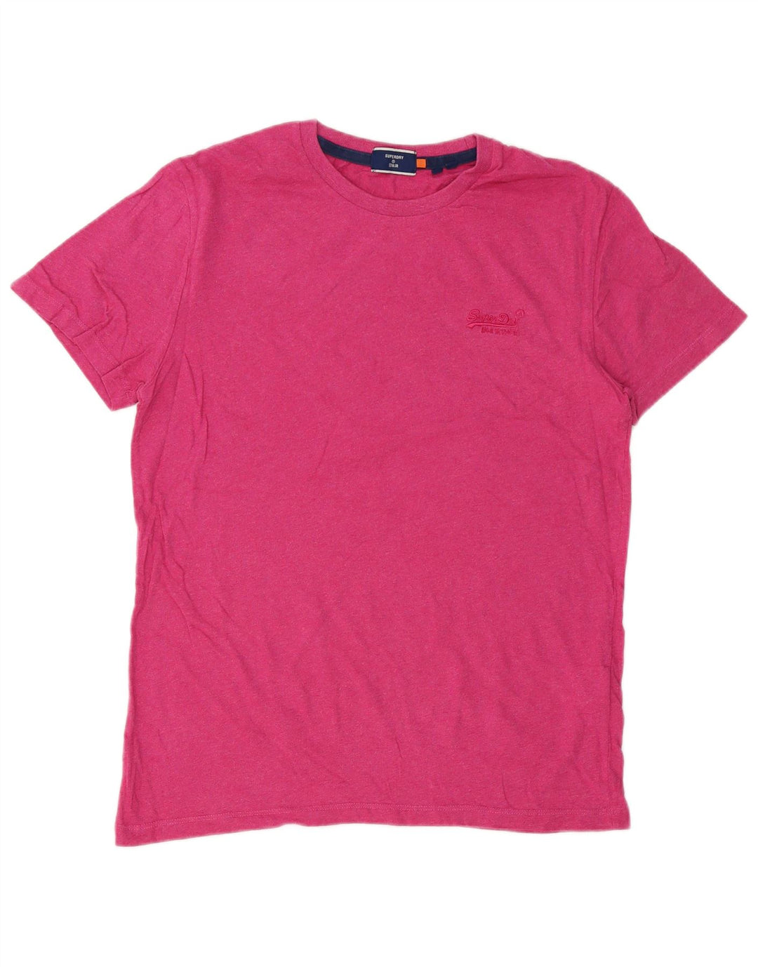 Superdry T-Shirt Homme Rose Moyen Coton