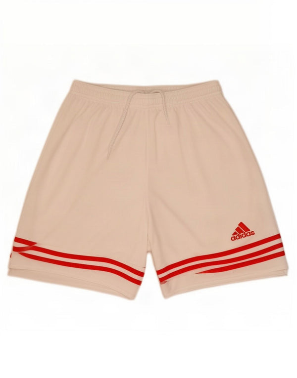 Adidas Short de sport Climalite Homme Blanc Moyen Polyester