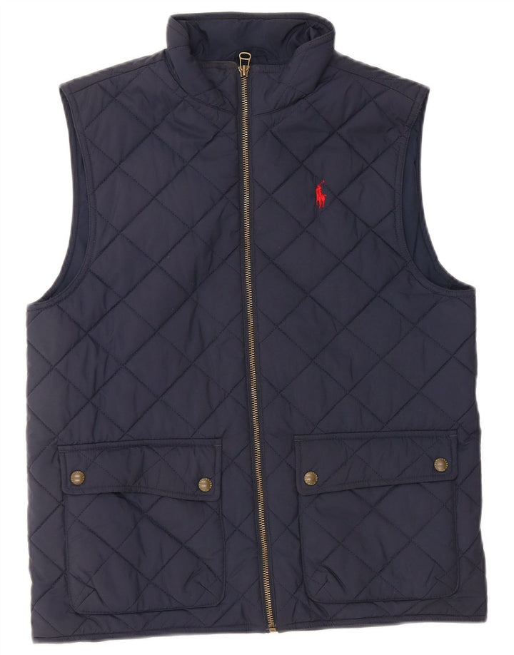 Polo Ralph Lauren Gilet matelassé garçon 14-15 ans Large Bleu Marine Polyester