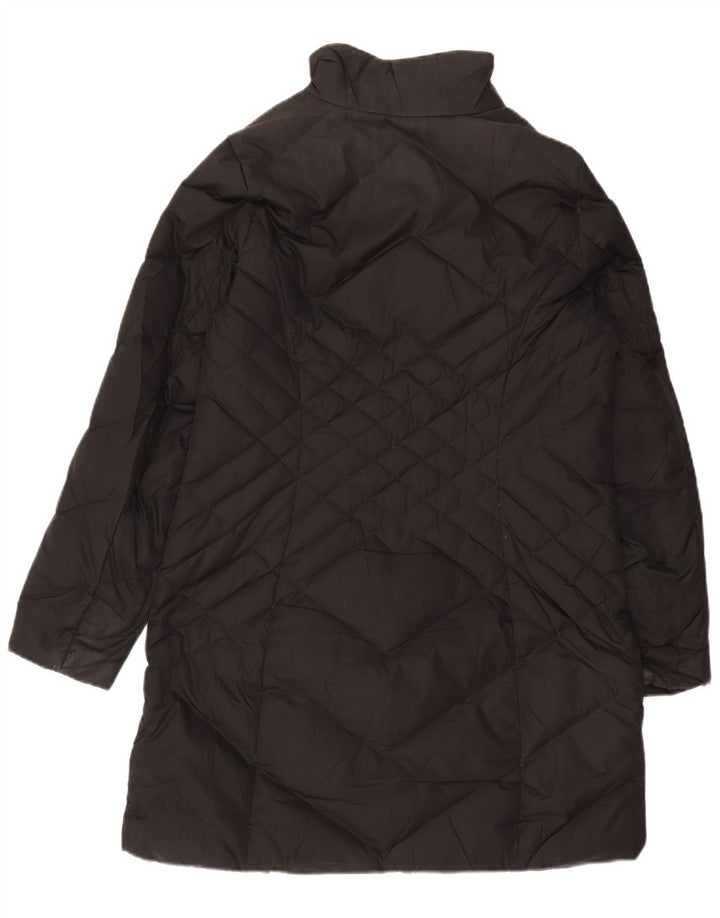 EDDIE BAUER Manteau rembourré pour femme UK 14 Polyester noir moyen