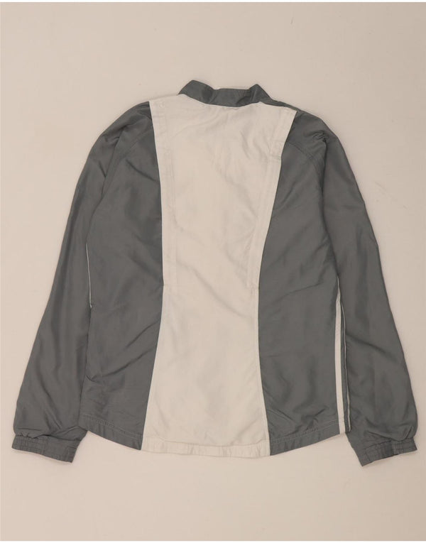 Adidas Veste de survêtement pour femme UK 10 Small Gris Colorblock