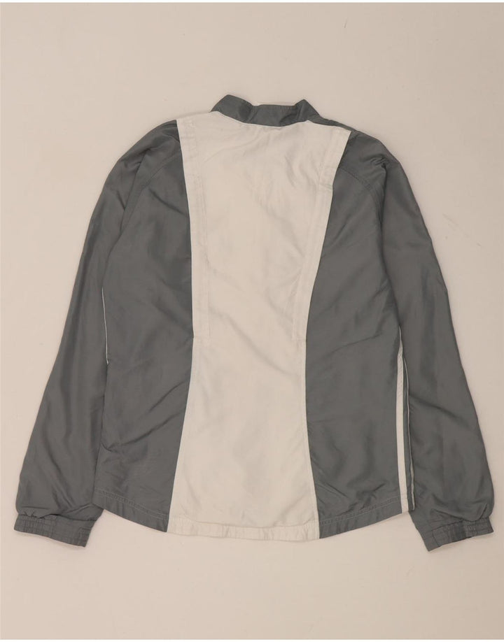 Adidas Veste de survêtement pour femme UK 10 Small Gris Colorblock