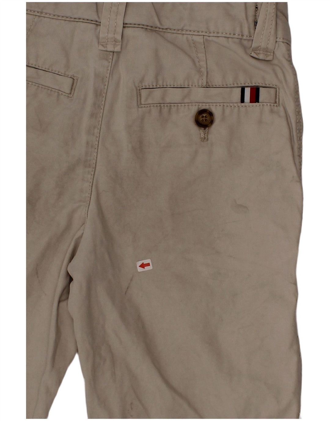 Tommy Hilfiger Short Chino Garçon 5-6 Ans W24 Coton Beige