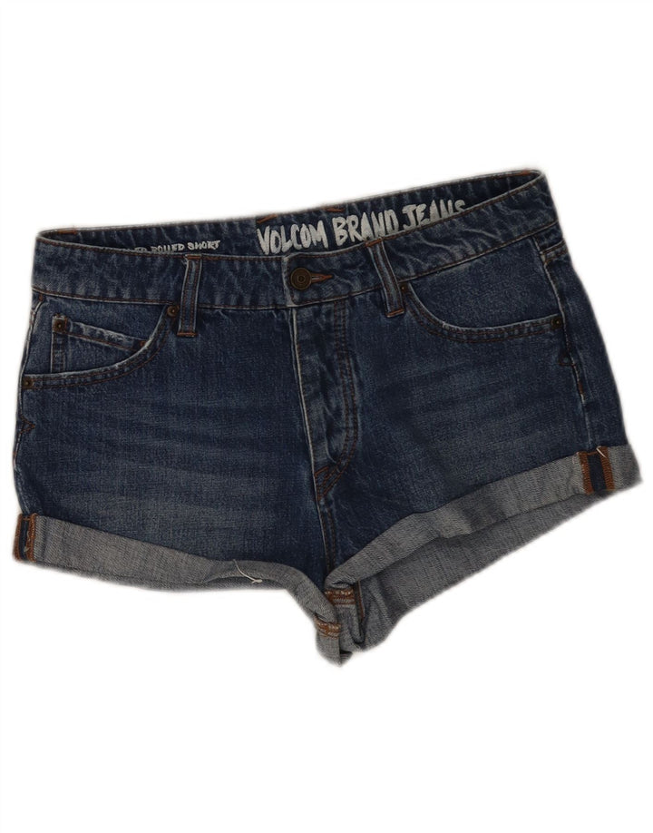 Volcom Short en jean W28 en coton bleu moyen pour femme