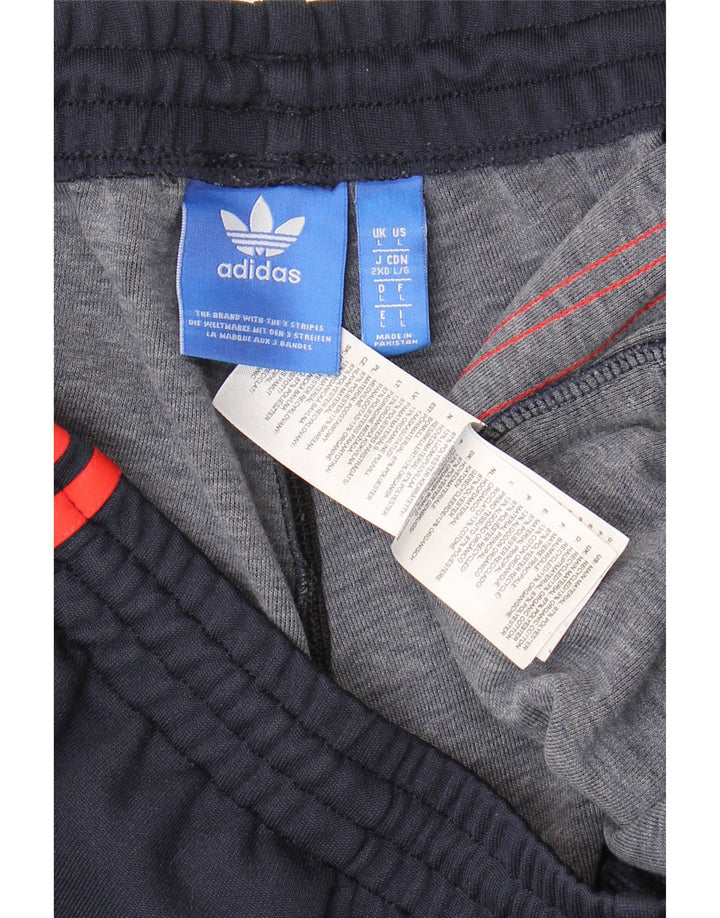 Adidas Pantalon de survêtement pour homme Pantalon de jogging Large Bleu marine Polyester