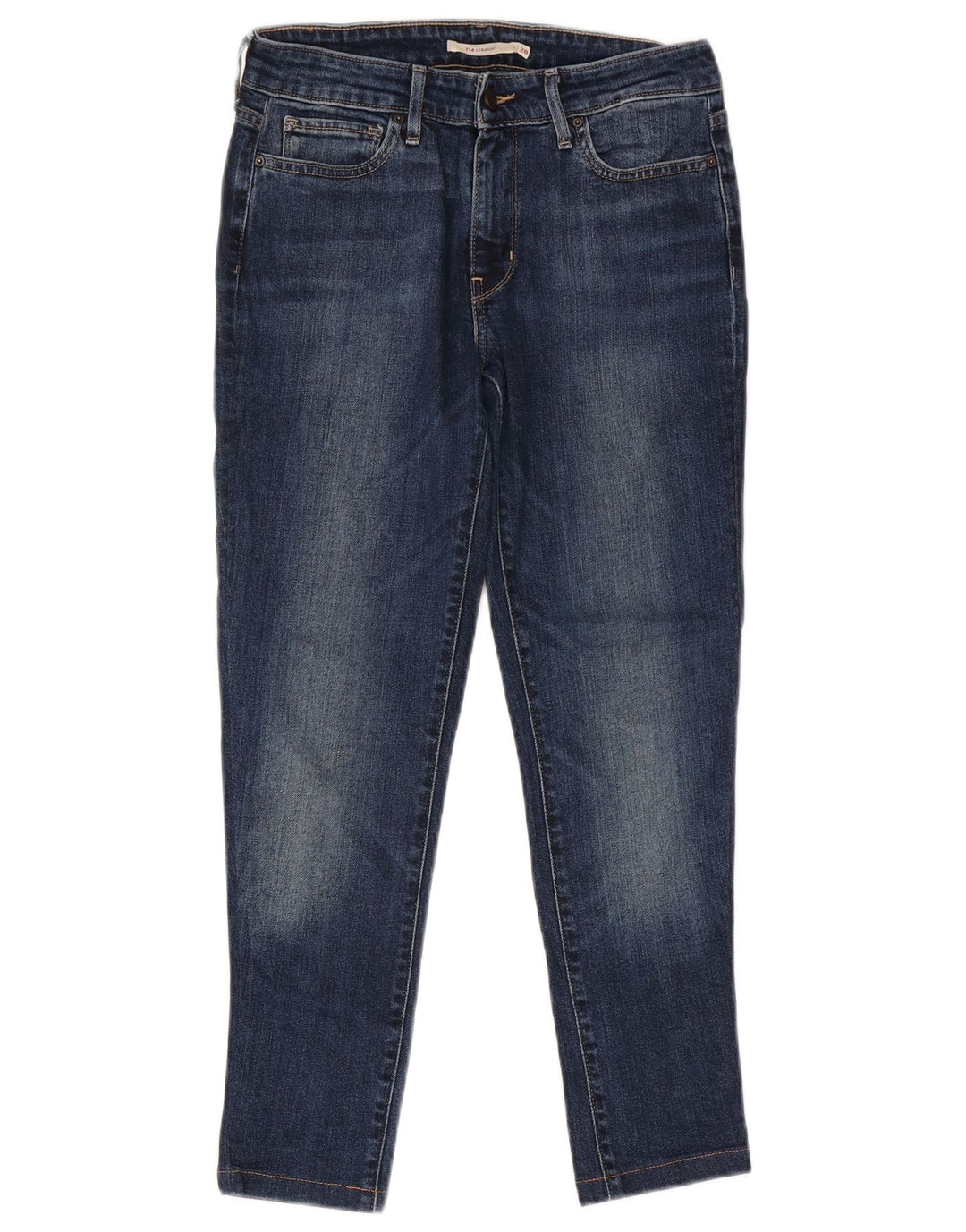 Levi's Jean Droit 714 Femme W28 L26 Bleu Marine Coton