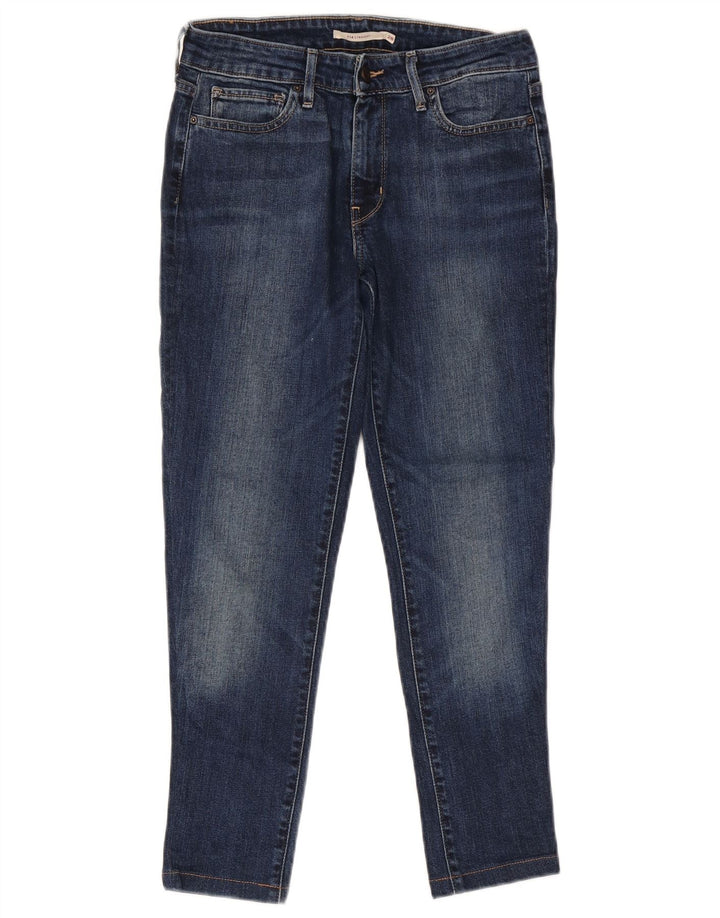 Levi's Jean Droit 714 Femme W28 L26 Bleu Marine Coton