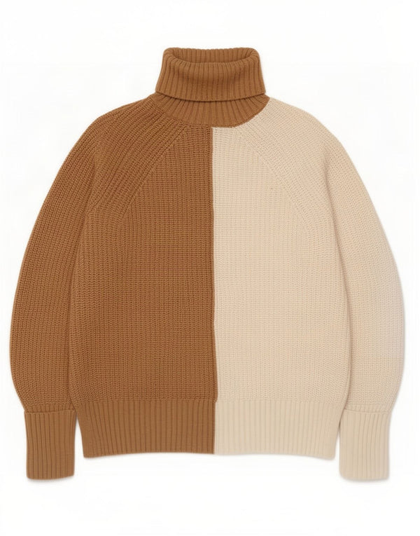 Marks & Spencer Pull col roulé pour femme UK 10 Petit Beige