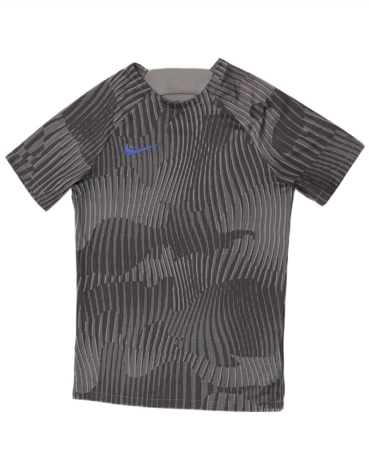 Nike Hommes Dri Fit Graphic T-Shirt Haut Petit Gris Camouflage Polyester