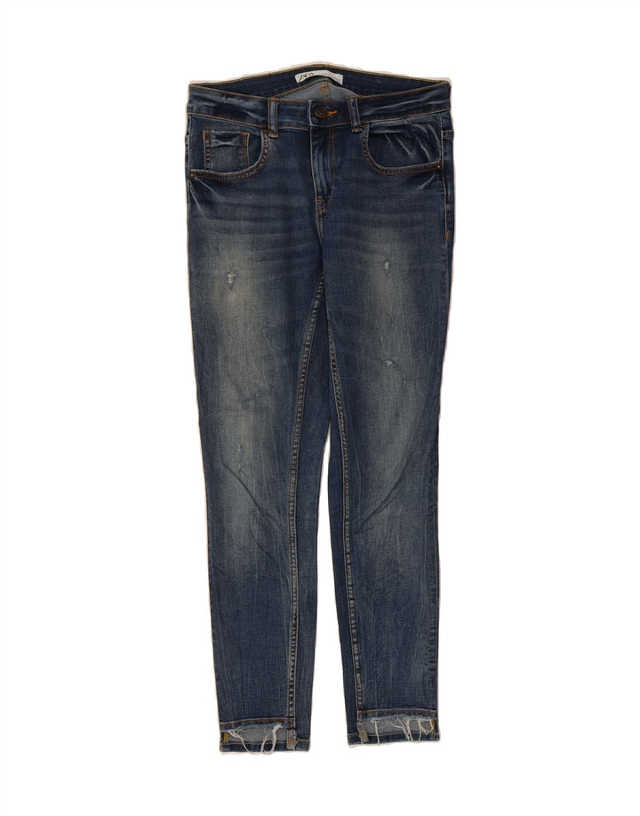 ZARA Womens Skinny Jeans W30 L26  Navy Blue Vintage Zara and Second-Hand Zara from Messina Hembry 