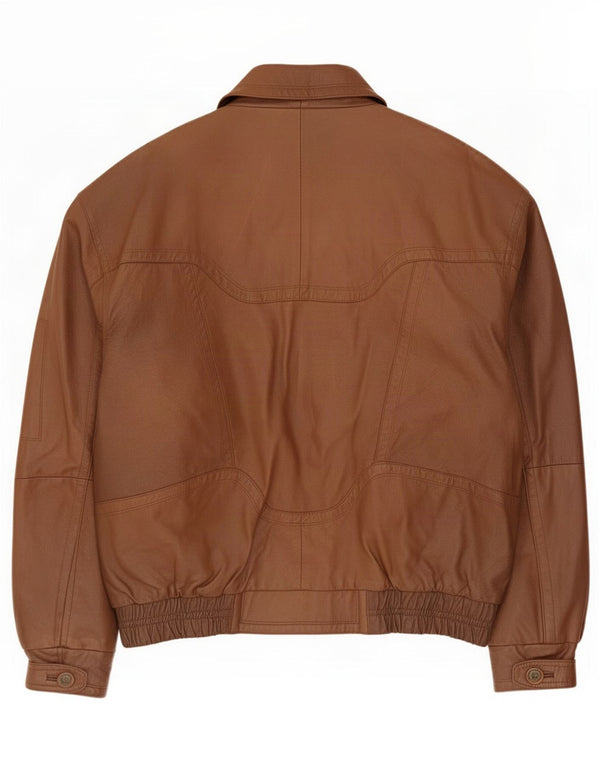 veste en cuir homme vintage IT 52 XL Marron