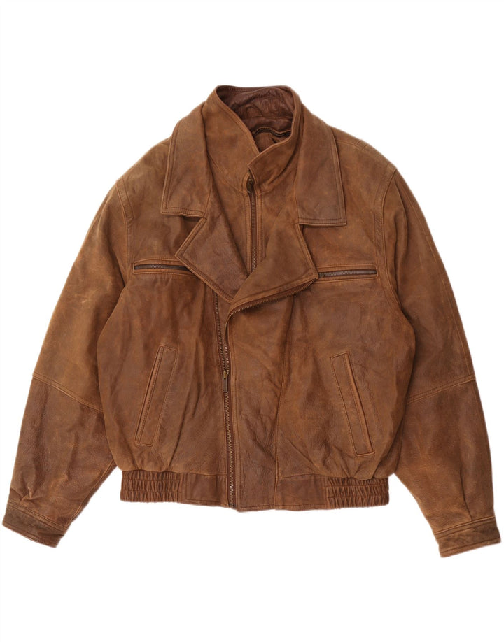 Wilsons Veste en cuir pour homme UK 40 Grand cuir marron