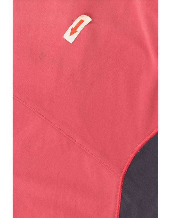 Adidas Pull à capuche pour femme UK 12 Nylon rose moyen colour block