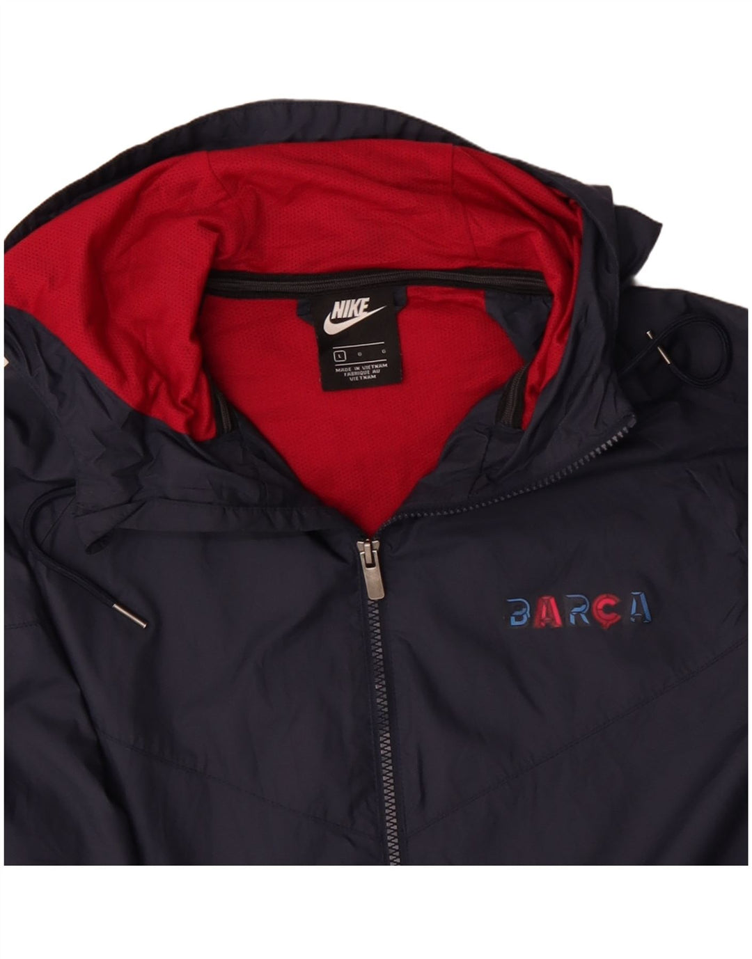 NIKE Veste de survêtement à capuche Barcelone pour homme Grand bleu marine Polyester