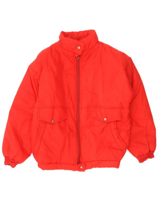 Veste rembourrée femme vintage UK 18 XL Rouge
