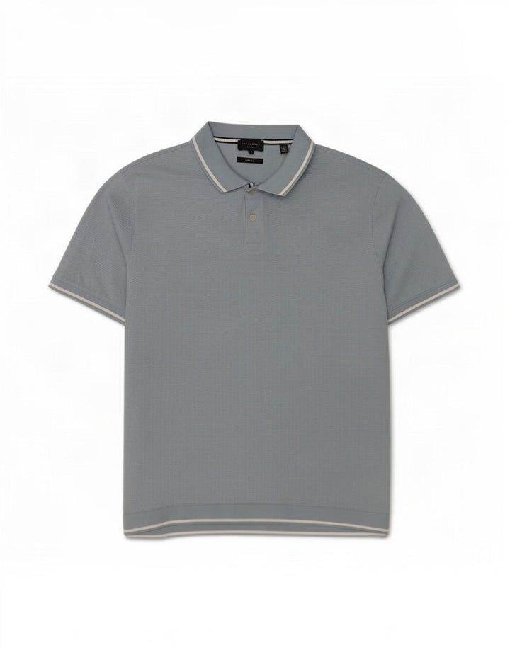 Ted Baker Polo régulier pour homme Taille 5 XL Bleu Coton