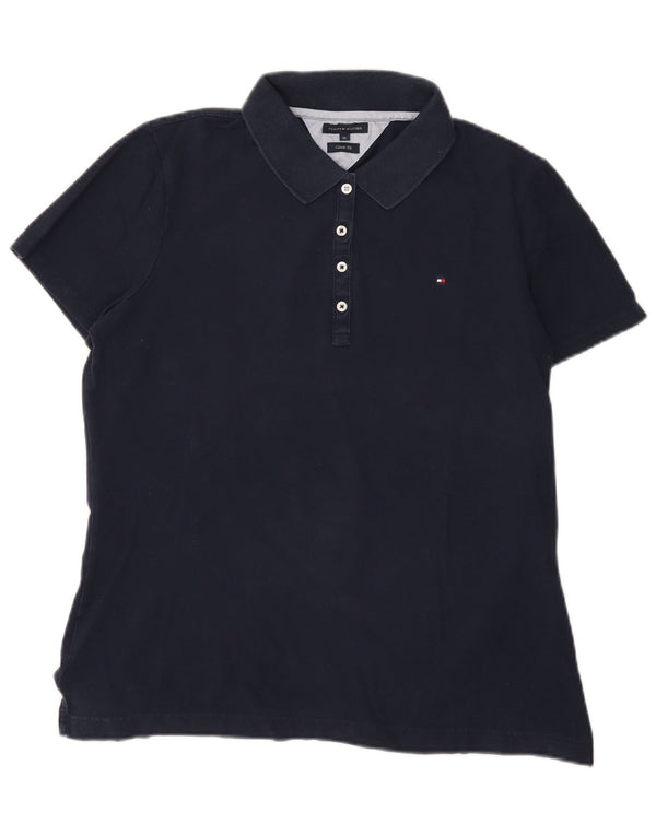 Tommy Hilfiger Polo coupe classique pour femme UK 18 XL Bleu marine Coton