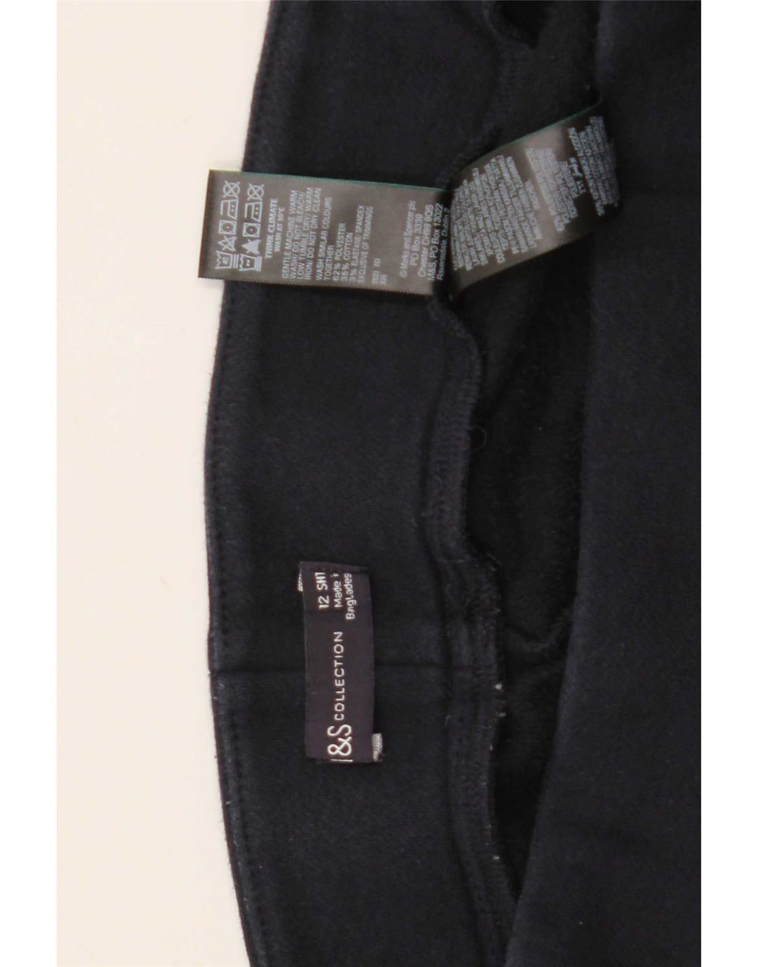 Marks & Spencer Leggings Femme UK 38 Bleu Marine Moyen Polyester