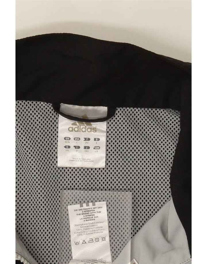 Adidas Veste de pluie pour homme UK 44/46 Large Blanc Colorblock Polyester