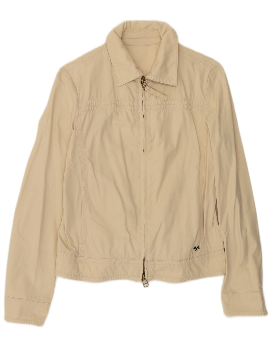 Burberry Veste Bomber Femme UK 14 Coton Beige Moyen