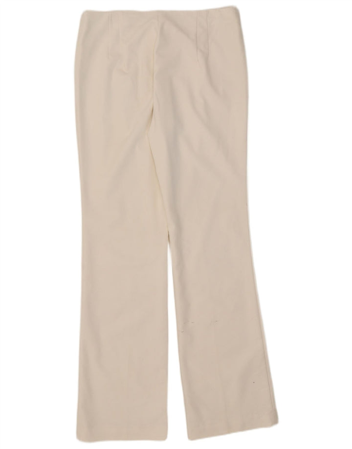 Zara Pantalon décontracté bootcut pour femme XL W32 L32 Blanc