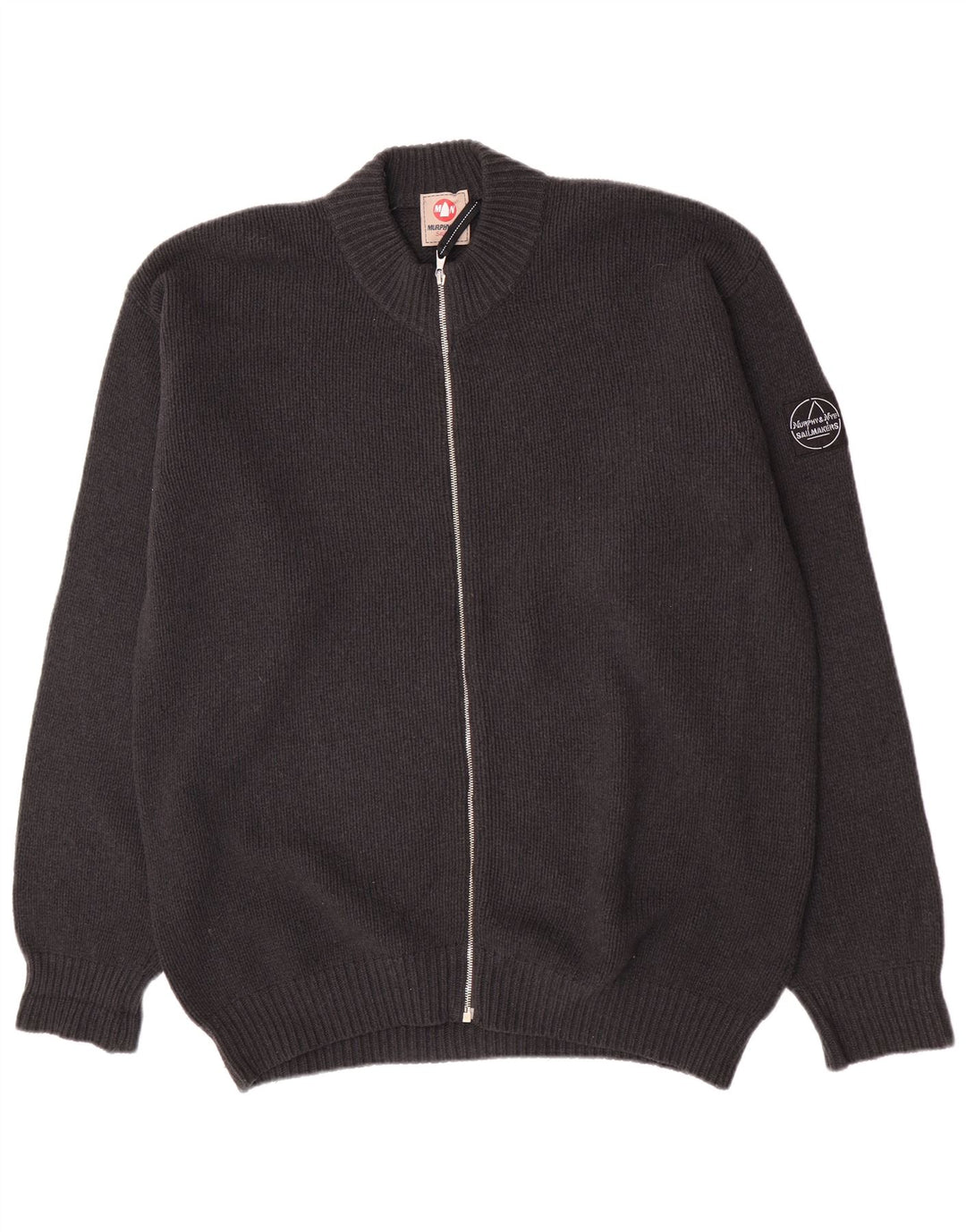 Murphy & Nye Cardigan Pull XL Gris Laine Homme
