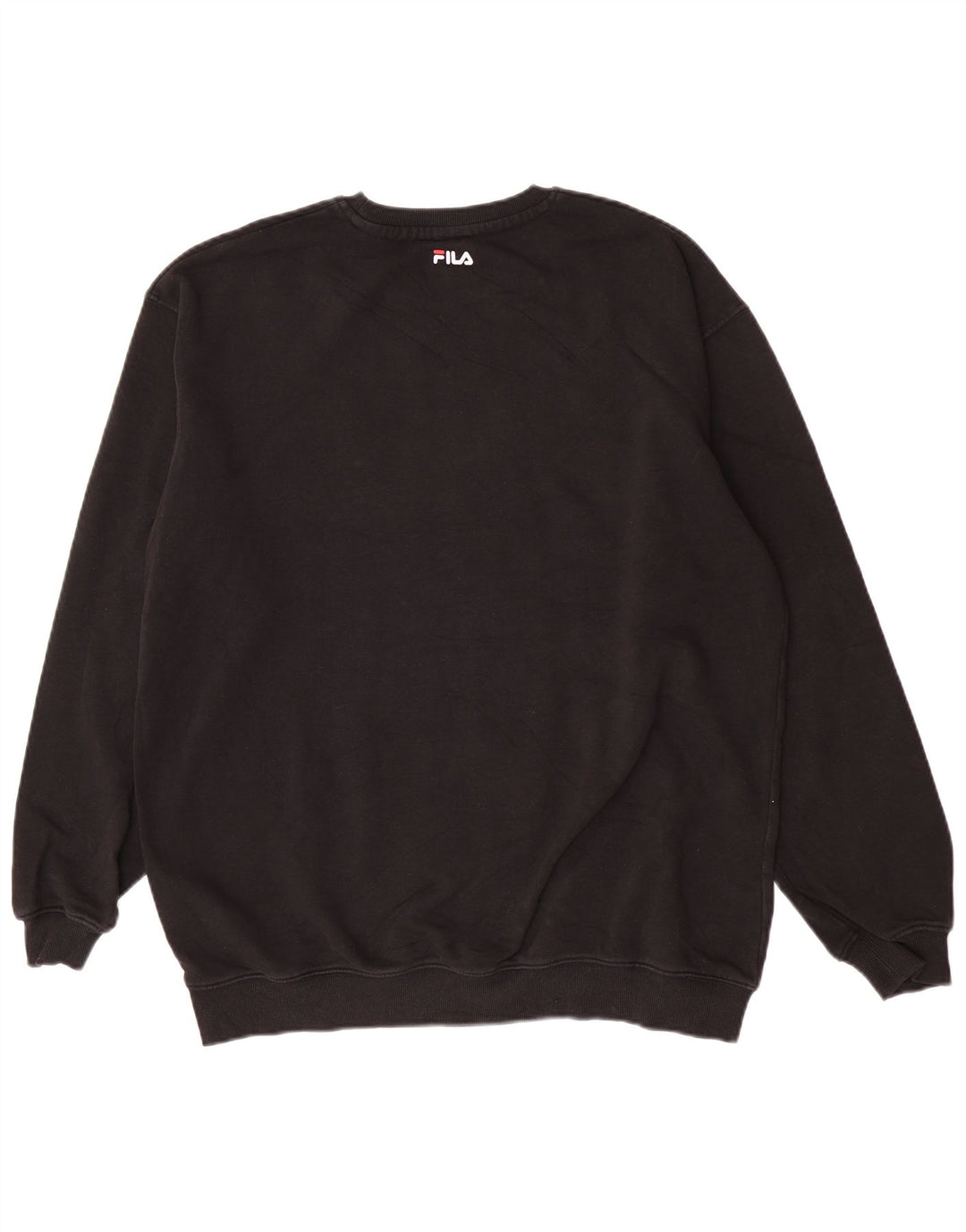 Fila Sweat-shirt graphique pour hommes, grand, noir, coton