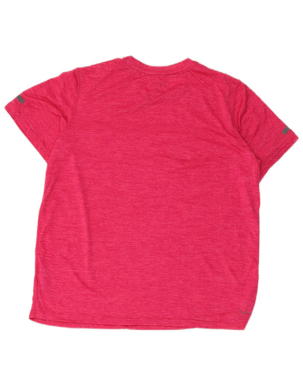 Russell Athletic Boys Dri-Power T-Shirt Top 14-15 ans XL Rose Moucheté