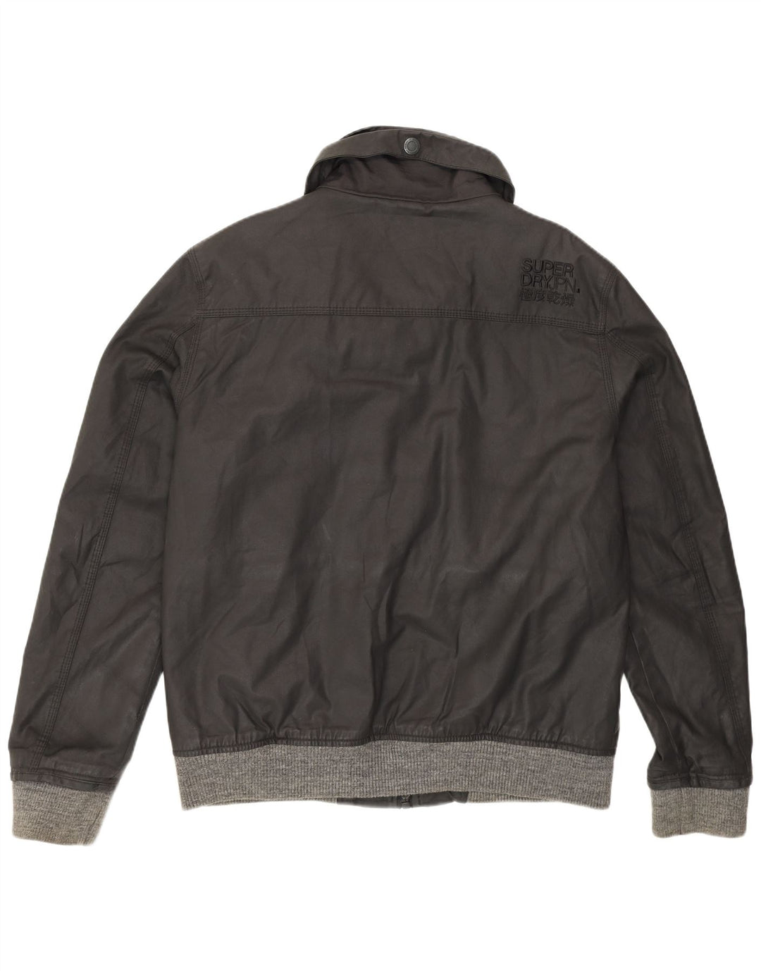 Superdry Veste en coton ciré pour homme UK 44 2XL Noir