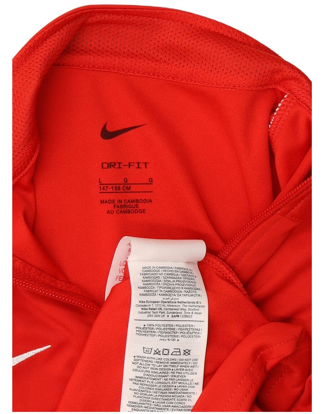 Nike Garçon Dri Fit Survêtement Top Veste 12-13 ans Grand Rouge Polyester