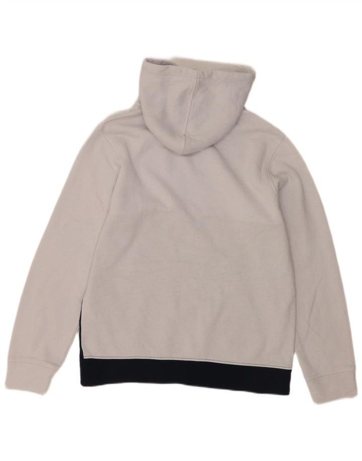 JACK & JONES Pull à capuche graphique pour homme Large Blanc Colorblock Polyester