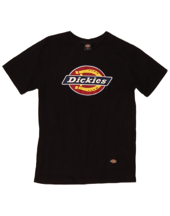 Dickies T-shirt graphique pour femme UK 14 Noir moyen