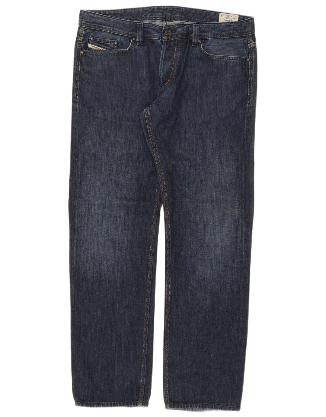 Diesel Jean Droit Viker Homme W38 L34 Bleu Coton