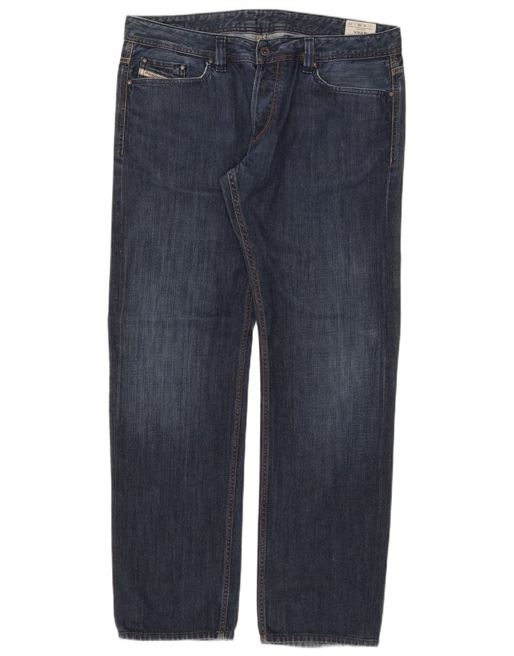 Diesel Jean Droit Viker Homme W38 L34 Bleu Coton