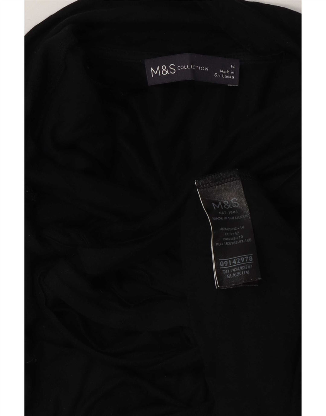 Marks & Spencer Chemisier pour femme UK 14 Large Bleu marine Viscose