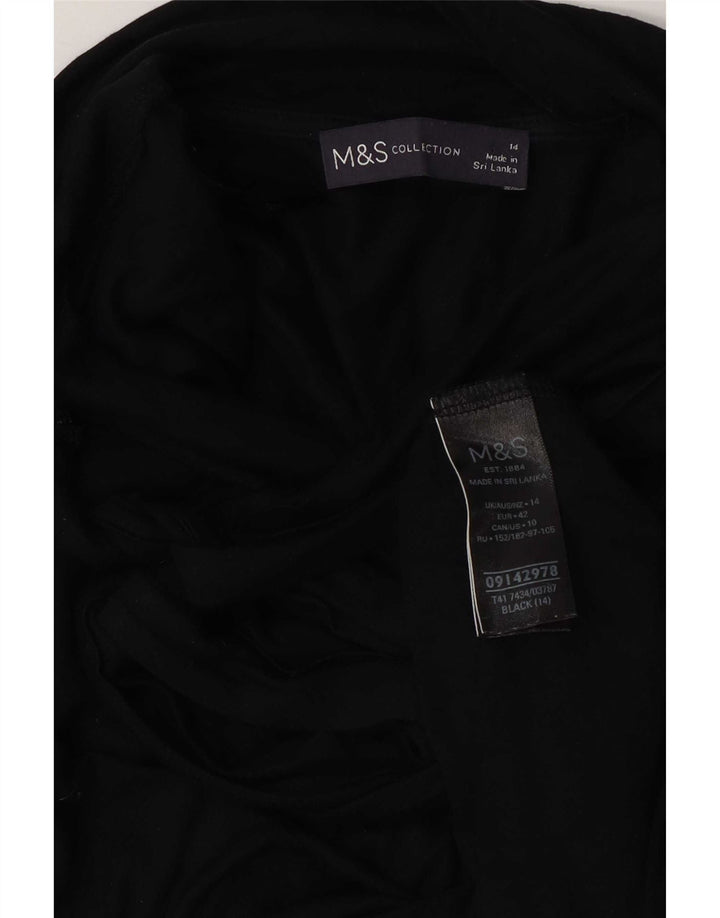 Marks & Spencer Chemisier pour femme UK 14 Large Bleu marine Viscose