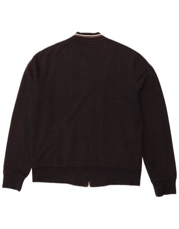 FRED PERRY Veste de Survêtement Homme Large Noir Coton